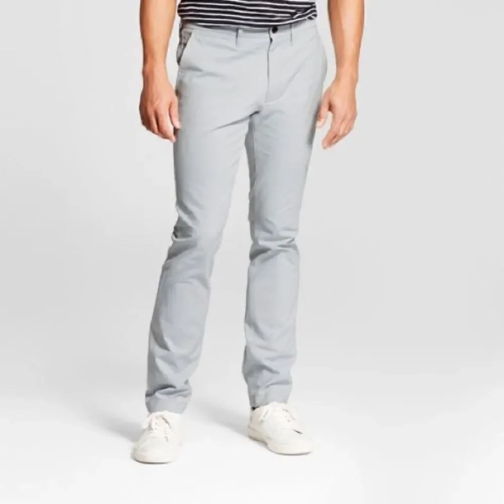 Men's Skinny Fit Chino Pants - Goodfellow & Co™ Masonry Gray